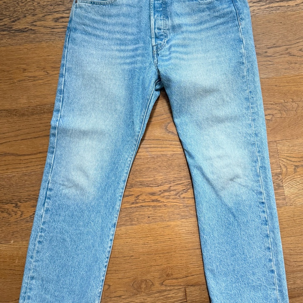 Levi's Blue Straight-Leg Jeans Classic Denim 501